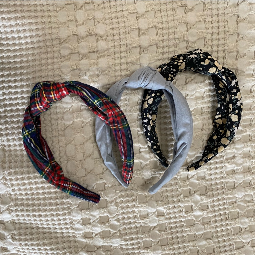 3 J.Crew Knotted Headbands